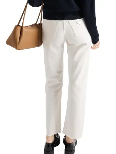 Prada Women's Five-Pocket Denim Jeans - White | Thumbnail 4 Prada Women's Five-Pocket Denim Jeans - White | Thumbnail 4
