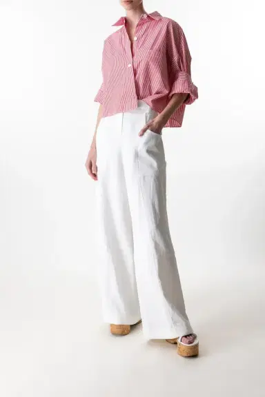 TWP Chrystie Street Pant - White | Thumbnail 4