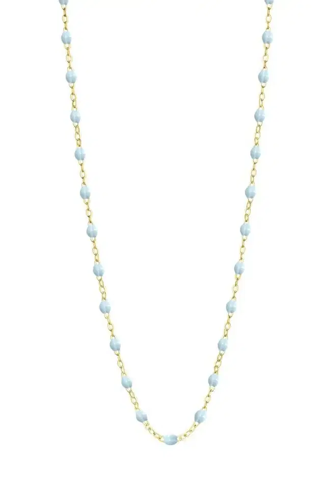 Gigi Clozeau Classic Gigi Necklace - 16.5in - Baby Blue