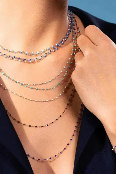 Gigi Clozeau Classic Gigi Necklace - 16.5in - Lapis | Thumbnail 2 Gigi Clozeau Classic Gigi Necklace - 16.5in - Lapis | Thumbnail 2