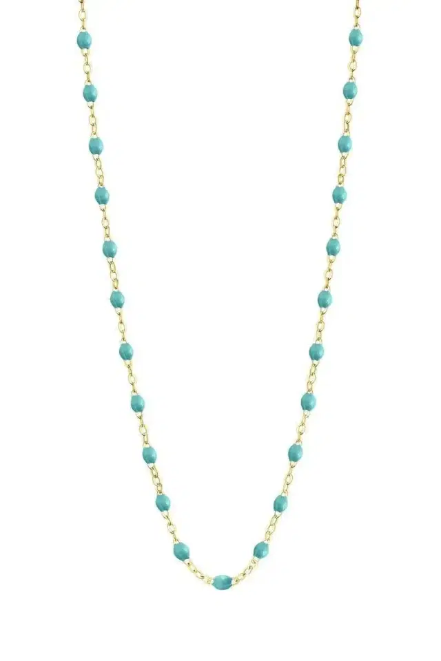 Gigi Clozeau Classic Gigi Necklace - 16.5in - Turquoise Green