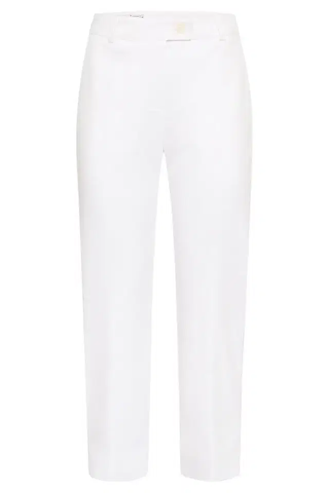 Tab Front Slim Ankle Pant
