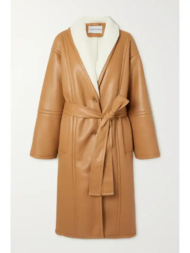 Dolores Belted Faux Shearling Coat