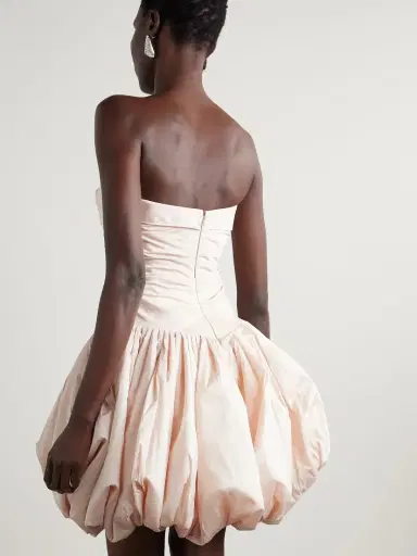 Danielle Frankel Rachel Strapless Gathered Silk-taffeta Mini Dress | Thumbnail 3 Danielle Frankel Rachel Strapless Gathered Silk-taffeta Mini Dress | Thumbnail 3