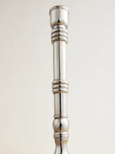 Soho Home Stiden Medium Silver-plated Candleholder | Thumbnail 3
