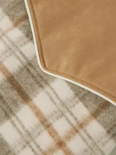 Mother After School Faux Suede-trimmed Checked Fleece Jacket | Thumbnail 6 Mother After School Faux Suede-trimmed Checked Fleece Jacket | Thumbnail 6