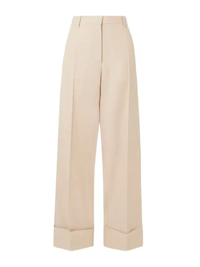 Wool-twill Wide-leg Pants