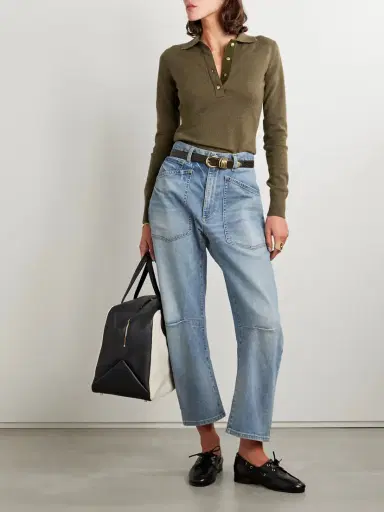 Nili Lotan Shon High-rise Tapered Jeans | Thumbnail 2