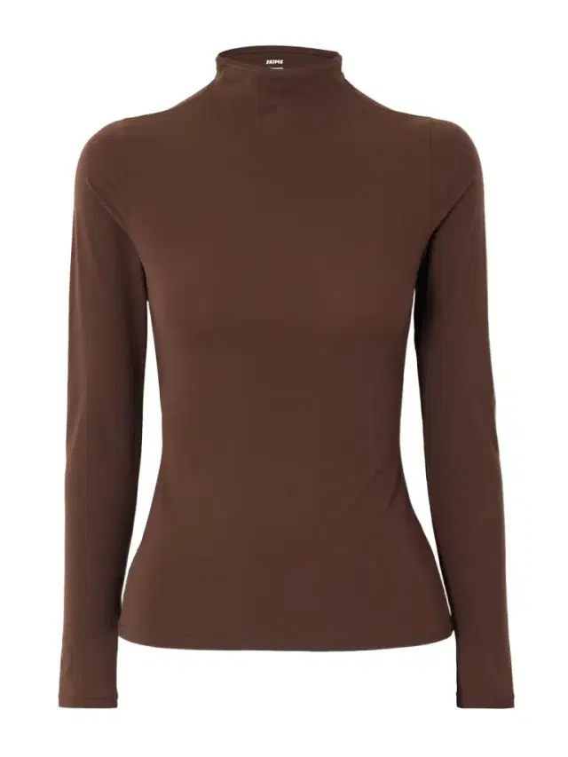 Fits Everybody Turtleneck Top - Cocoa