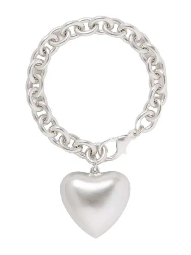 The Puffy Heart Silver-tone Bracelet