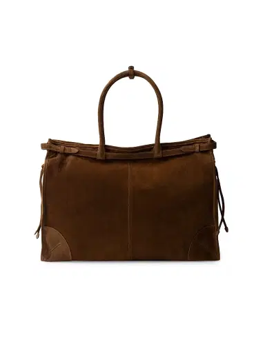 Prada Men's Suede Tote Bag | Thumbnail 3 Prada Men's Suede Tote Bag | Thumbnail 3