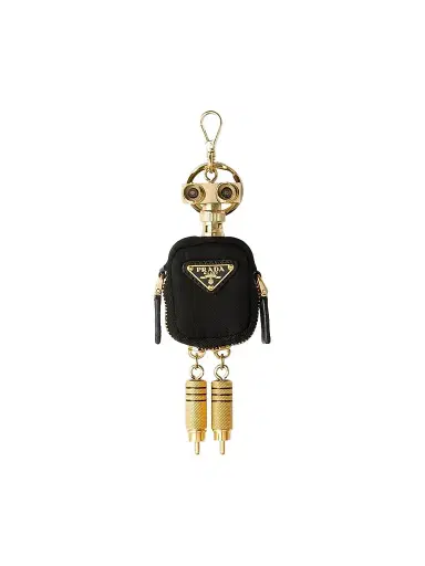 Prada Women's Re-Nylon Robot Bag Charm | Thumbnail 1 Prada Women's Re-Nylon Robot Bag Charm | Thumbnail 1