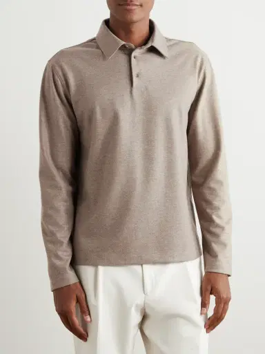 Loro Piana Cashmere Polo Shirt - Men | Thumbnail 3 Loro Piana Cashmere Polo Shirt - Men | Thumbnail 3