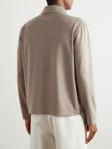 Loro Piana Cashmere Polo Shirt - Men | Thumbnail 4 Loro Piana Cashmere Polo Shirt - Men | Thumbnail 4