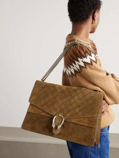 Gucci Dionysus Debossed Suede Shoulder Bag | Thumbnail 2 Gucci Dionysus Debossed Suede Shoulder Bag | Thumbnail 2