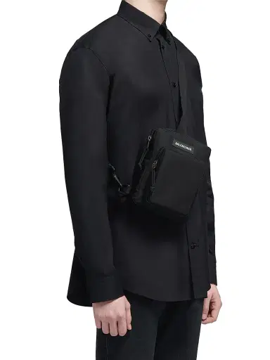 Balenciaga Men's Explorer Crossbody Messenger Bag - Black | Thumbnail 4 Balenciaga Men's Explorer Crossbody Messenger Bag - Black | Thumbnail 4