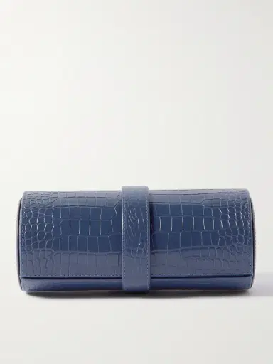 Rapport London Croc-Effect Leather Watch Roll - Men | Thumbnail 3 Rapport London Croc-Effect Leather Watch Roll - Men | Thumbnail 3