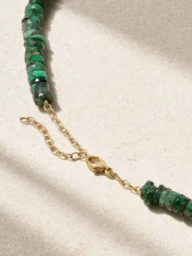JIA JIA 14-karat Gold, Emerald, Quartz And Diamond Necklace | Thumbnail 3