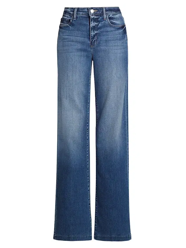 L'AGENCE Women's Clayton High-Rise Wide-Leg Jeans - Hampton