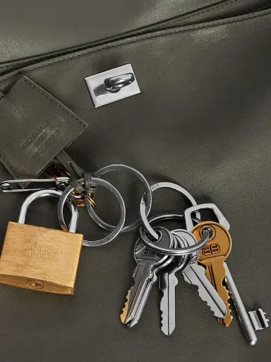 Balenciaga Women's Rodeo Used Effect Large Handbag with Charms | Thumbnail 7 Balenciaga Women's Rodeo Used Effect Large Handbag with Charms | Thumbnail 7