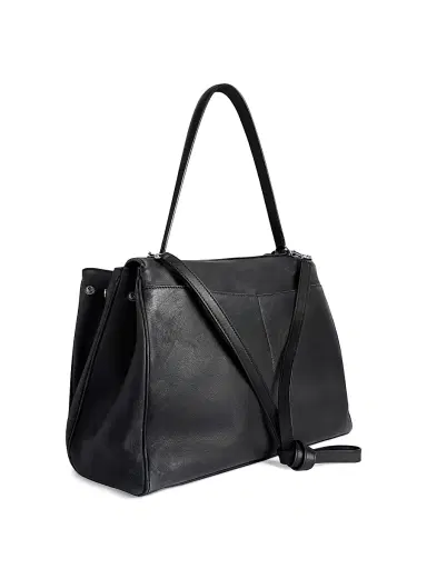Balenciaga Women's Rodeo Used Effect Large Handbag with Charms - Black | Thumbnail 3
