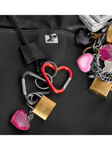 Balenciaga Women's Rodeo Used Effect Large Handbag with Charms - Black | Thumbnail 8