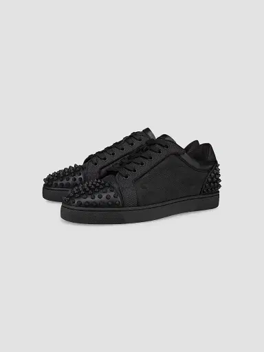 Christian Louboutin Men's Seavaste 2 Sneakers - Black - Size 17 | Thumbnail 2