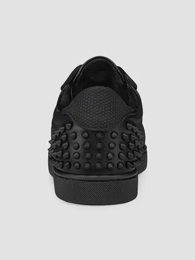 Christian Louboutin Men's Seavaste 2 Sneakers - Black - Size 17 | Thumbnail 3
