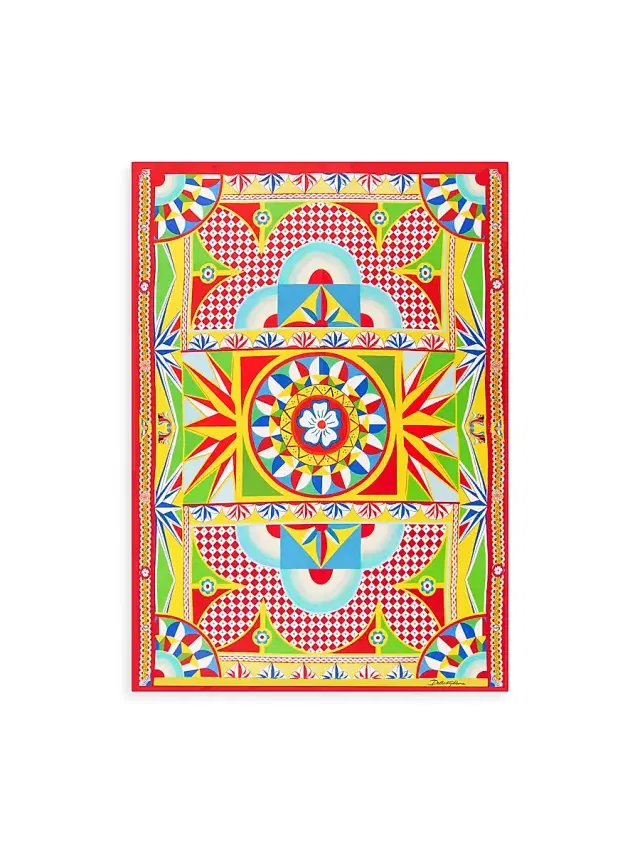 Dolce & Gabbana Carretto Silk-Wool Throw Blanket
