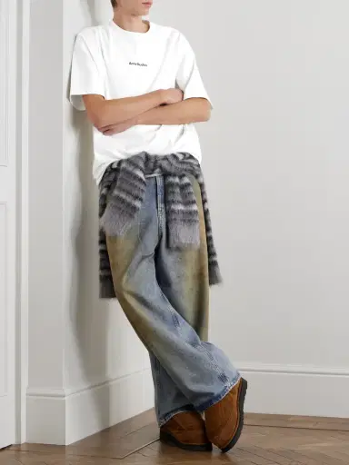 Acne Studios Straight-Leg Distressed Jeans - Men | Thumbnail 2