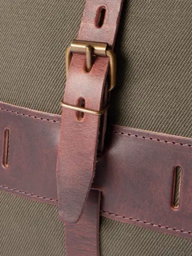Bleu de Chauffe Jamy Leather-Trimmed Canvas Backpack - Men | Thumbnail 4 Bleu de Chauffe Jamy Leather-Trimmed Canvas Backpack - Men | Thumbnail 4
