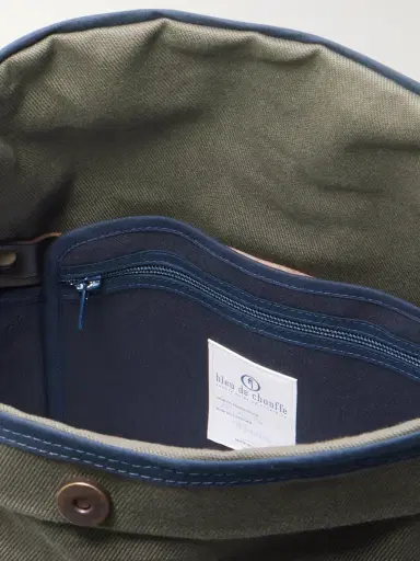 Bleu de Chauffe Jamy Leather-Trimmed Canvas Backpack - Men | Thumbnail 5 Bleu de Chauffe Jamy Leather-Trimmed Canvas Backpack - Men | Thumbnail 5