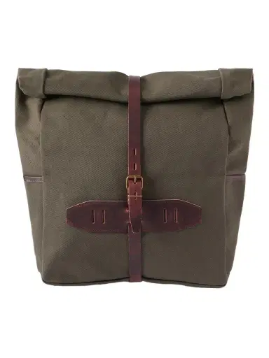 Bleu de Chauffe Jamy Leather-Trimmed Canvas Backpack - Men | Thumbnail 1 Bleu de Chauffe Jamy Leather-Trimmed Canvas Backpack - Men | Thumbnail 1
