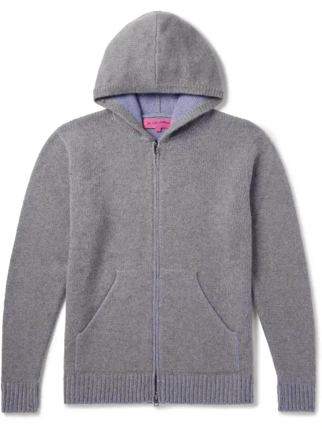 Cashmere Zip-Up Hoodie - Men