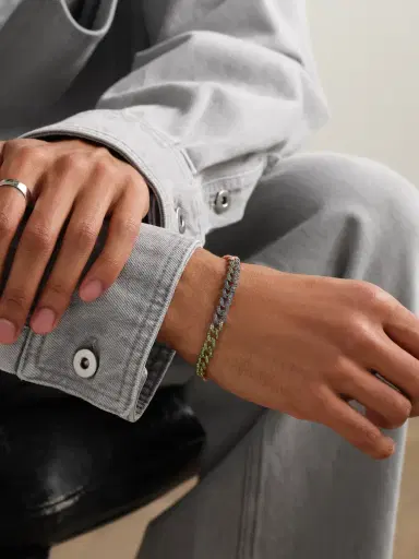 SHAY 18-Karat Gold Multi-Stone Bracelet - Men | Thumbnail 2 SHAY 18-Karat Gold Multi-Stone Bracelet - Men | Thumbnail 2