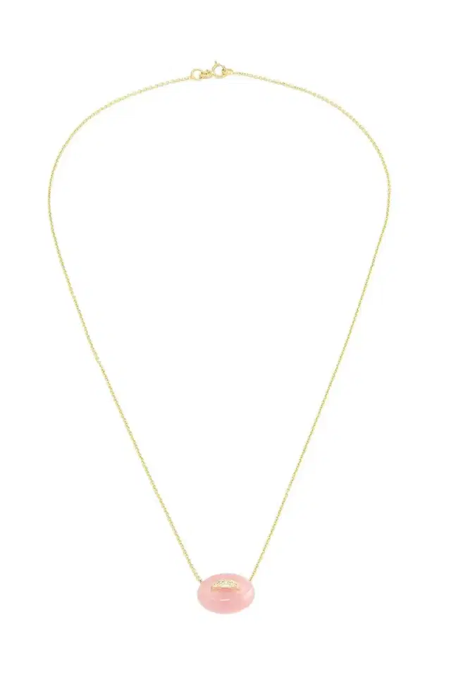 Lapis Diamond Mini Mariner Link Pendant Necklace