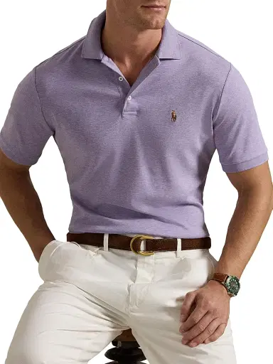 Polo Ralph Lauren Men's Classic-Fit Soft Cotton Polo Shirt - Carmel Pink | Thumbnail 11