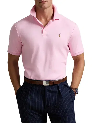 Polo Ralph Lauren Men's Classic-Fit Soft Cotton Polo Shirt - Carmel Pink | Thumbnail 3