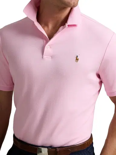 Polo Ralph Lauren Men's Classic-Fit Soft Cotton Polo Shirt - Carmel Pink | Thumbnail 6