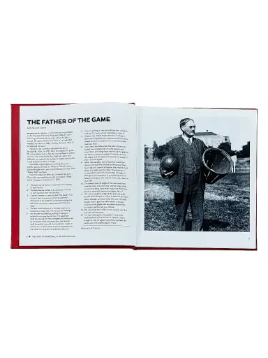 Graphic Image The Story Of Basketball Leather-Bound Book - Red | Thumbnail 3