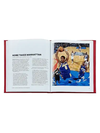 Graphic Image The Story Of Basketball Leather-Bound Book - Red | Thumbnail 5