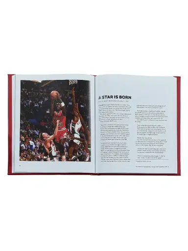 Graphic Image The Story Of Basketball Leather-Bound Book - Red | Thumbnail 7