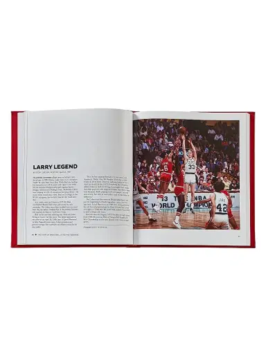 Graphic Image The Story Of Basketball Leather-Bound Book - Red | Thumbnail 8