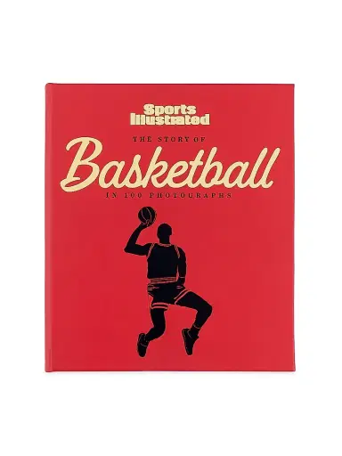 Graphic Image The Story Of Basketball Leather-Bound Book - Red | Thumbnail 1