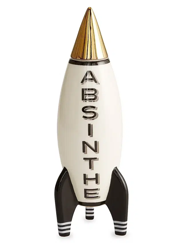 Jonathan Adler Rocket Porcelain Decanter - White