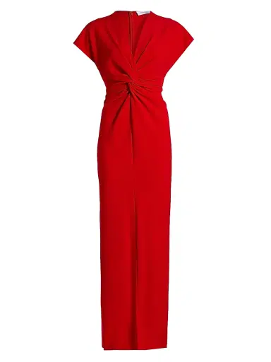 PRABAL GURUNG Women's Jackie Twist-Front Gown - Poppy - Size 4 | Thumbnail 1 PRABAL GURUNG Women's Jackie Twist-Front Gown - Poppy - Size 4 | Thumbnail 1