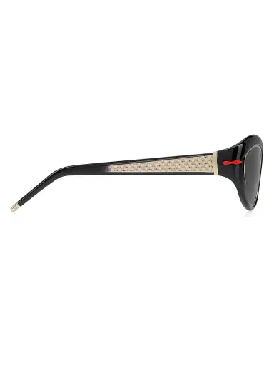 Christian Louboutin Women's So Kate 55MM Geometric Sunglasses - Shiny Black | Thumbnail 4 Christian Louboutin Women's So Kate 55MM Geometric Sunglasses - Shiny Black | Thumbnail 4