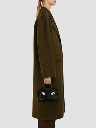 FERRAGAMO Women's Hug Mini Leather Top-Handle Bag - Nero | Thumbnail 3