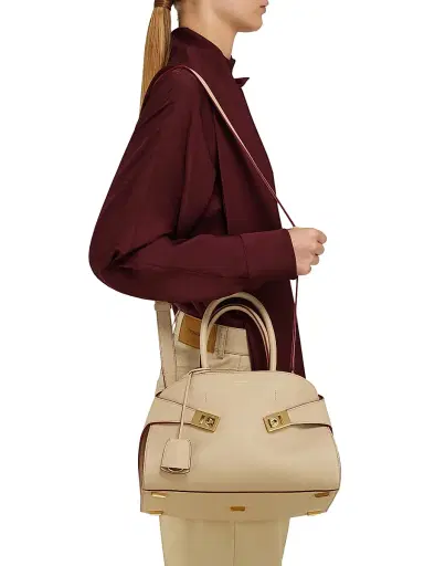 Ferragamo Women's Hug Medium Top Handle Bag | Thumbnail 3 Ferragamo Women's Hug Medium Top Handle Bag | Thumbnail 3