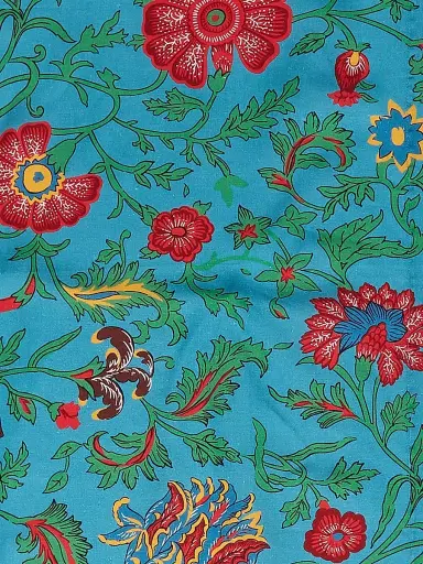 La DoubleJ Table Runner (19.6'' x 63'') - Dragon Flower Turquoise | Thumbnail 3 La DoubleJ Table Runner (19.6'' x 63'') - Dragon Flower Turquoise | Thumbnail 3